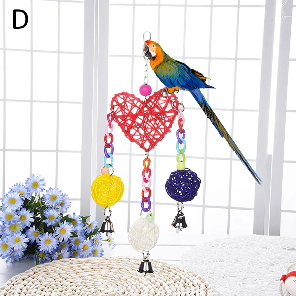 8 видов стилей игрушки попугаи деревянные птицы стоящая Жевательная стойка шарик