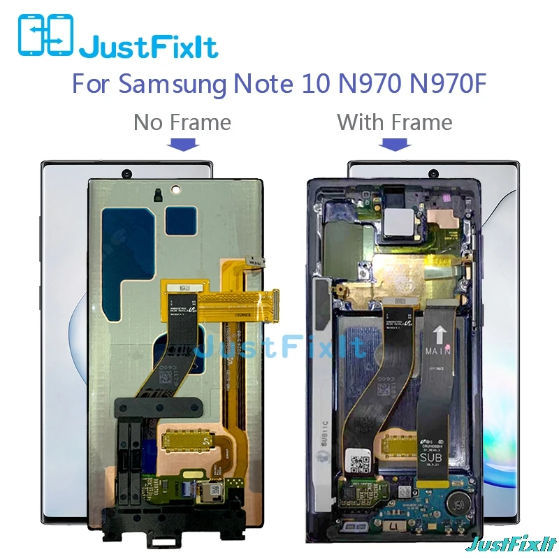 Оригинальный супер Amoled для Samsung Galaxy Note10/Note 10 Plus Pro N970 N975 ЖК дисплей с рамкой
