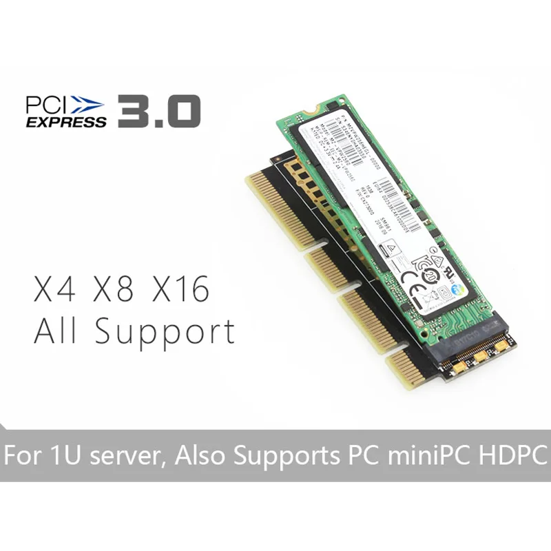 MX16 1U NVME адаптер NGFF модуль расширения M.2 к PCI E 3 0 X4 X8 X16 для Mac os / Windows 8 10