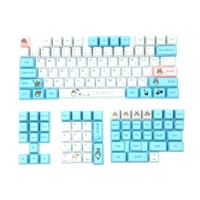 pbt keycaps oem profile 130 keys cartoon dye sublimation 1 75u 2u shift 6 25u spacebar compatible 95 mechanical keyboard