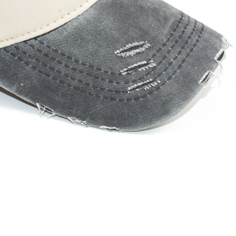 Высококачественная однотонная бейсбольная Кепка из промытого хлопка