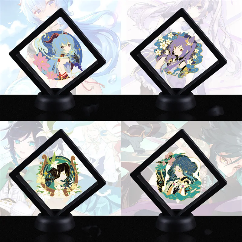 

Anime Figure Genshin Impact Ganyu Keqing Wendi Xiao Metal Badge Button Brooch Pins Collection Medal Pendant Costume Decoration