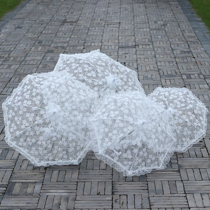 Новый Модный свадебный кружевной зонт для свадебной вечеринки танцевальная