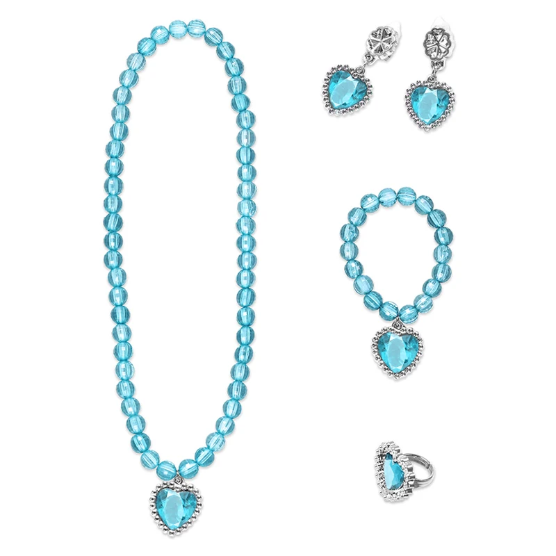 Accessories 3 Зимняя теплая с длинным рукавом для девочек принцесса Эльза и Анна Снежная королева платье для костюмированной вечеринки - Цвет: Accessories 3