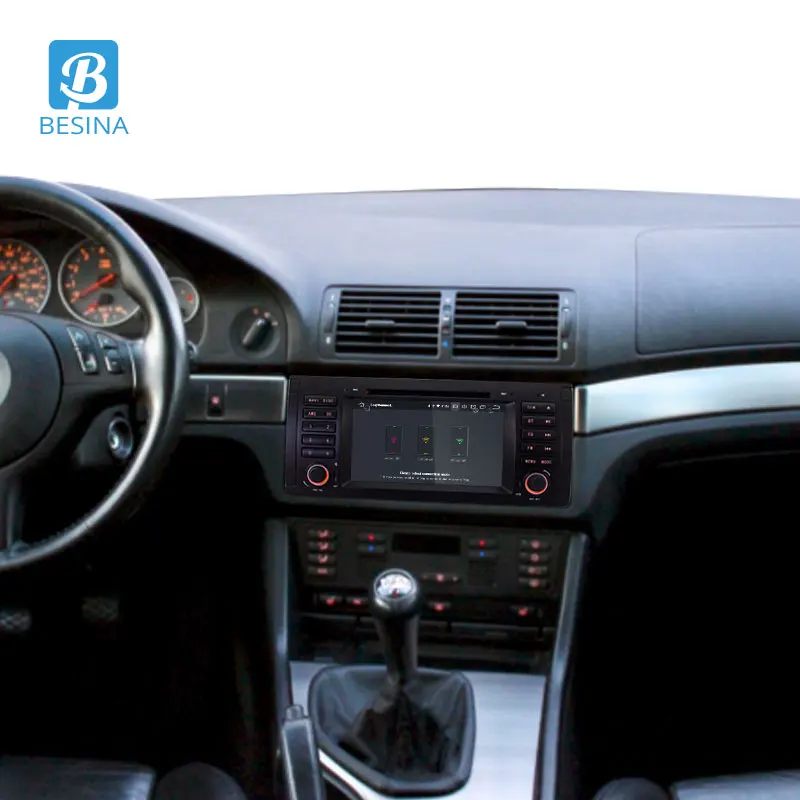 Автомобильный мультимедийный плеер Besina 1 Din Android 10 0 автомобильный DVD-плеер для BMW E39