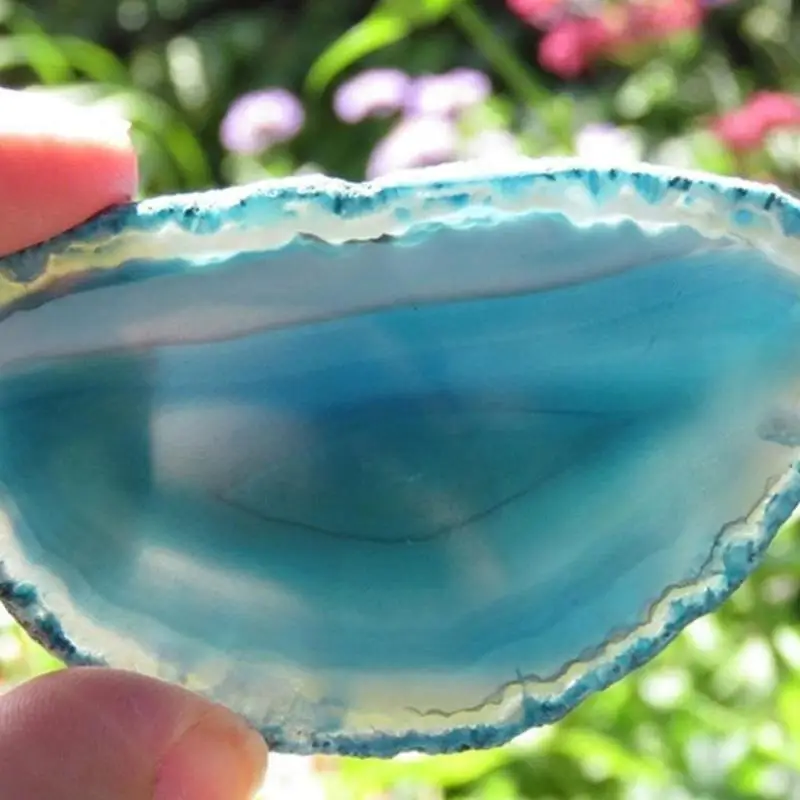 Кулон из бразильского лечебного камень Reiki с натуральным агатом полированный