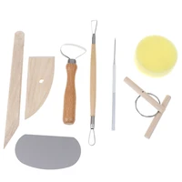8pcsset practical wood knife pottery tool pottery tool set clay ceramics molding carving modeling pottery clay tools