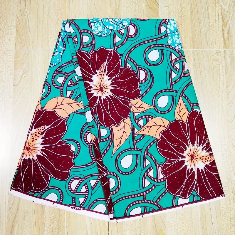 Настоящий воск высокое качество 6 ярдов африканская анкарская Ткань для шитья |