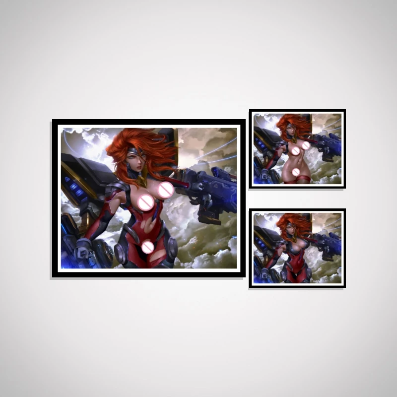 

Miss Fortune Video Game Anime Sexy Nude Cartoon League of Legends Art-Poster Picture Home Prints Silk Decoration Decor