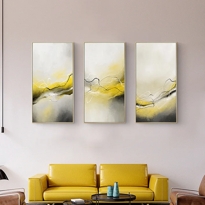 Современная Абстрактная Картина на холсте плакат и печать декоративный большой