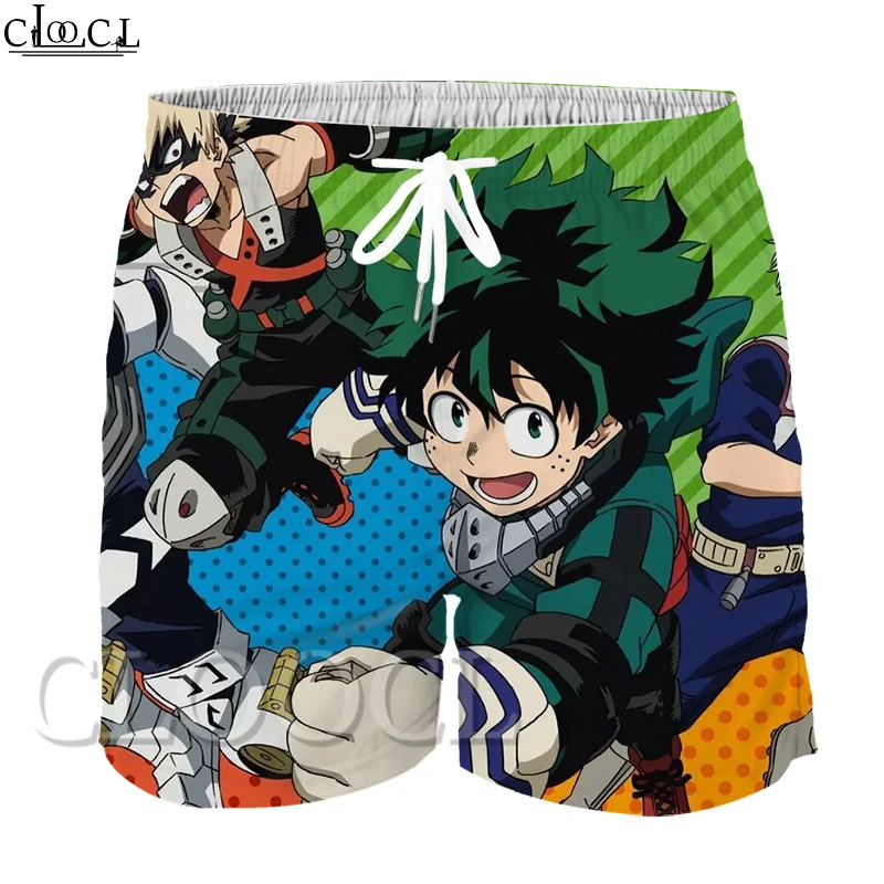 

CLOOCL Anime My Hero Academia Kids Sports Shorts 3D Print Fashion 2021 New Summer Leisure Cute Hip Hop Harajuku Style
