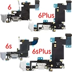 USB-порт для зарядки, док-разъем, гибкий кабель + микрофон + аудиоразъем для наушников, запасная часть для iPhone 6G 6Plus 6s Plus