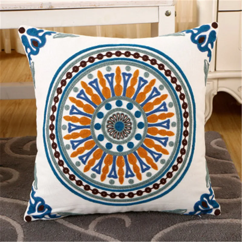 Богемный чехол для подушек декоративные коричневые льняные подушки удобный