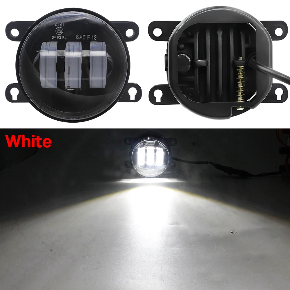 

Автомобильные светодиодные линзы, противотуманные фары для Ford Ranger 2005-2015, противотуманные фары на передний бампер, дневные ходовые огни, белый, желтый, янтарный, 12 В