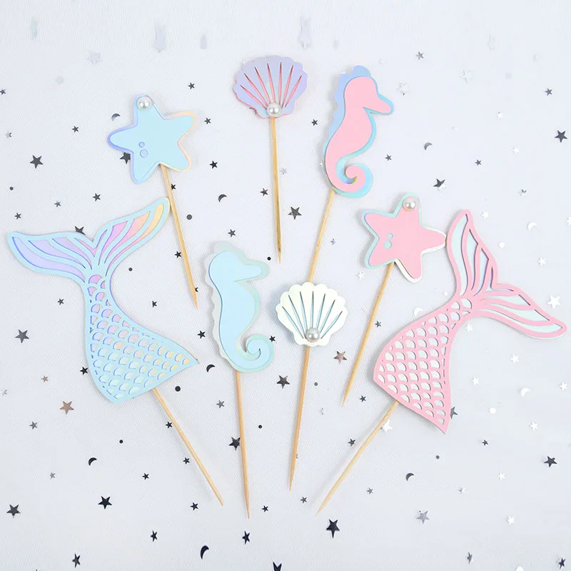 Украшение для вечевечерние в стиле русалки украшение торта виде хвоста