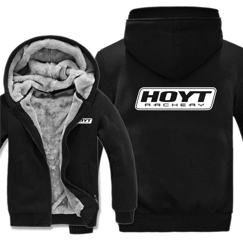 Зимние худи HOYT Archery Huntinger с бантом Мужская модная куртка пуловер флисовой