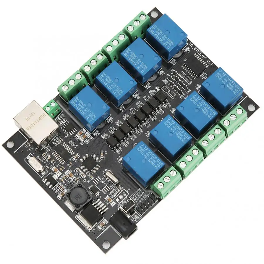 1 шт. сетевое реле RJ45 для модуля управления PLC 8 канальный промышленный