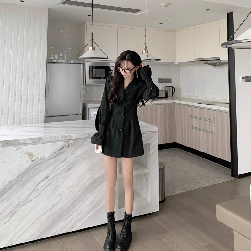 

VICONE long sleeve dress female autumn loose Dresss