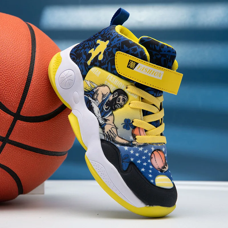 

Boys Basketball Shoes Summer Boys Mesh Breathable Sports Shoes, Big Boys, Primary School Students, Children's Training Shoes