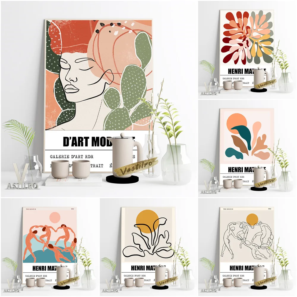 

Henri Matisse The Cut-Outs Exhibition Museum Canvas Poster D'Art Moderne Art Prints Wall Picture Housewarming Gift Home Decor