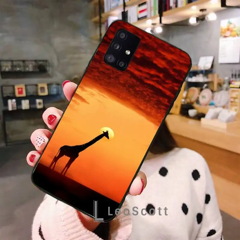 

Giraffe personality fashion Phone Case For Samsung S6 S7 edge S8 S9 S10 e plus A10 A50 A70 note8 J7 2017