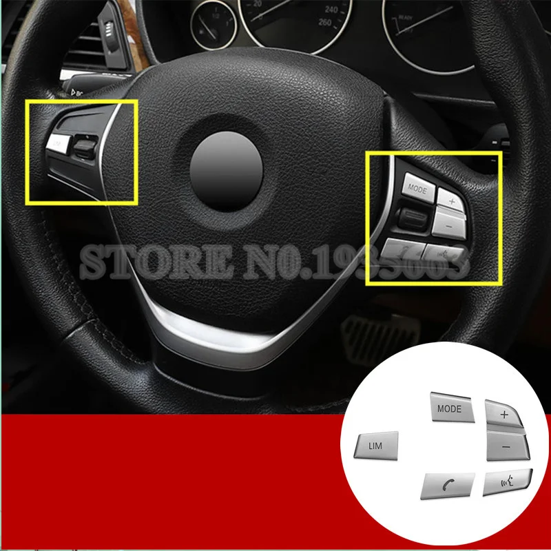 Внутренняя крышка кнопки рулевого колеса для BMW 3 серии 4 F30 F31 F32 F34 2013 2018 5 шт.