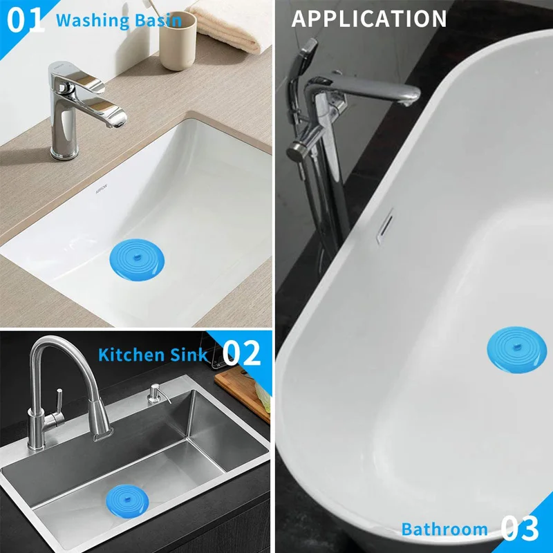 

15cm Large Silicone Drain Plug Hair Stopper Flat Suction Cover for Kitchen Bathroom and Laundry Stopper Bathroom Accessories