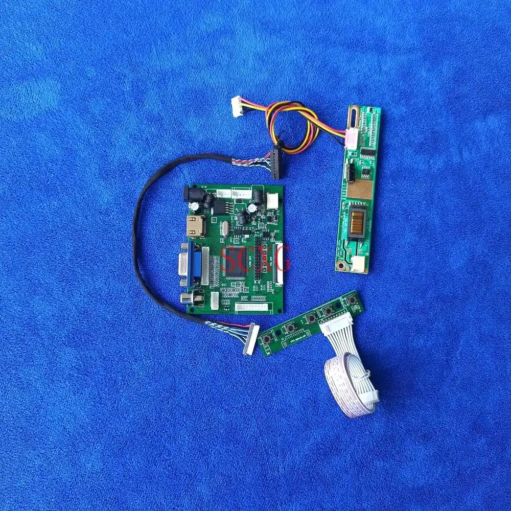 

HDMI-compatible AV VGA Fit LQ133X1LH27/LQ133X1LH63/LQ133X1LH82 LVDS 20 Pin LCD Monitor Controller Driver Board Kit1CCFL 1024*768