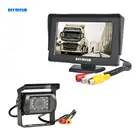 DIYSECUR Проводная 4,3-дюймовый автомобильный монитор + Водонепроницаемая камера заднего вида, система парковки для грузовых автомобилей, автофургонов, домов на колесах