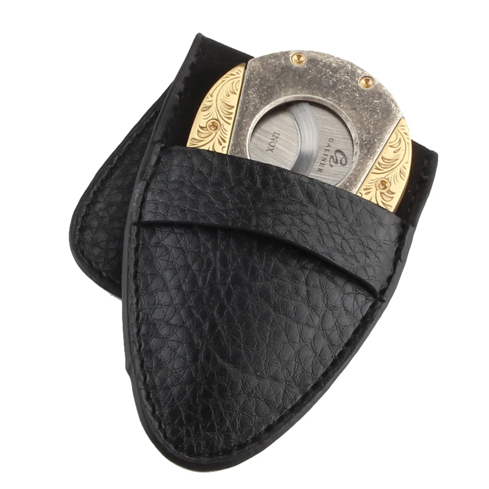 

Galiner Retro Metal Carving Cigar Cutter Knife Double-Edged Tobacco Cutting Cigars Scissors Portable Guillotine Outdoor Gift