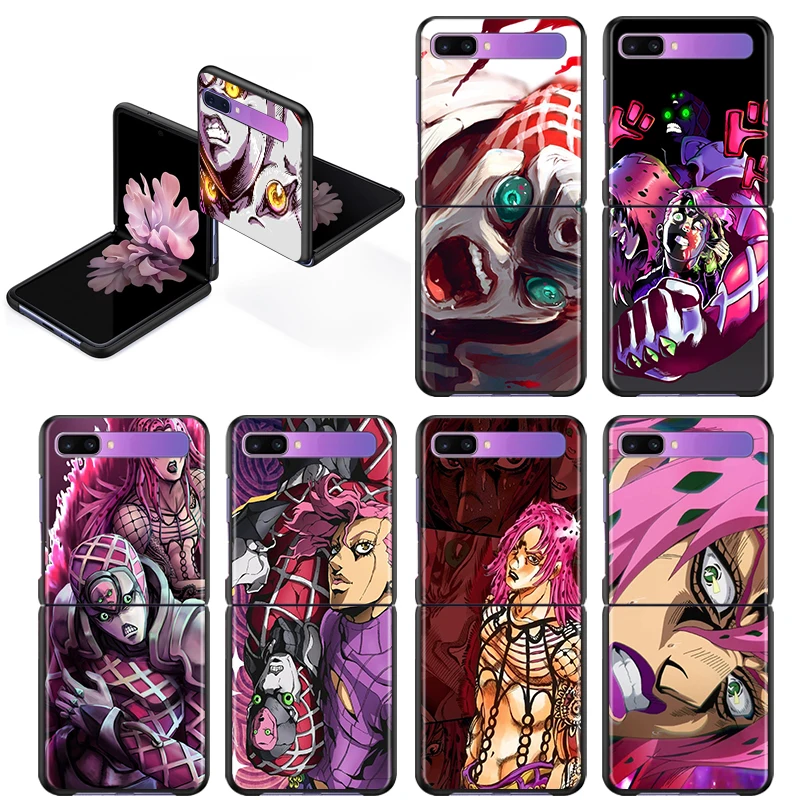 

Anime JoJo Diavolo For Samsung Galaxy Z Flip 3 5G Shockproof Hard Shell Black Fashion Mobile Capa Fundas Phone Case