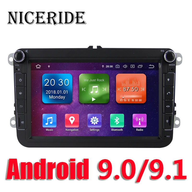 Android 9 0 автомобильный DVD GPS навигация для Volkswagen мультимедийный плеер стерео Mogotan