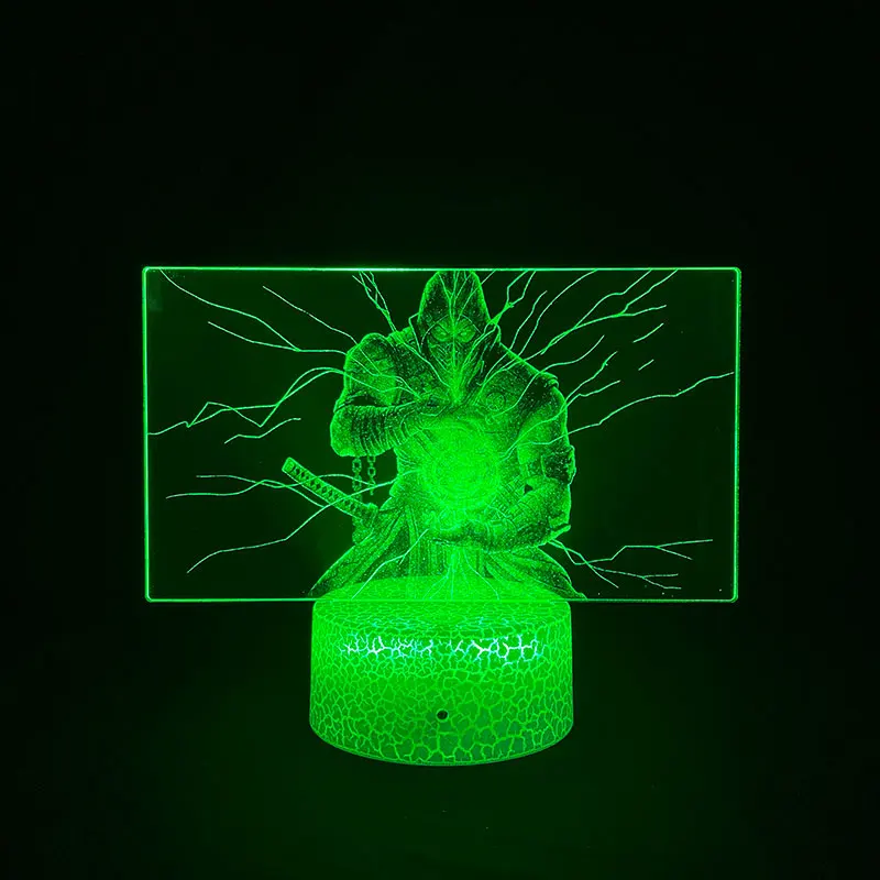 

Ночной светильник с 3d-изображением Mortal Kombat Game Delineascope, уникальное Bluetooth-управление для яркой базы, файтинговая игра для фанатов на фестиваль