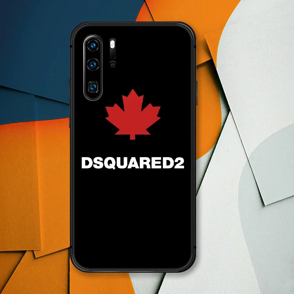 

Italy Luxury Fashion Brand Leaf Phone Case For Huawei P Mate Smart 10 20 30 40 Lite Z 2019 Pro black Cell Soft Shell 3D Hoesjes