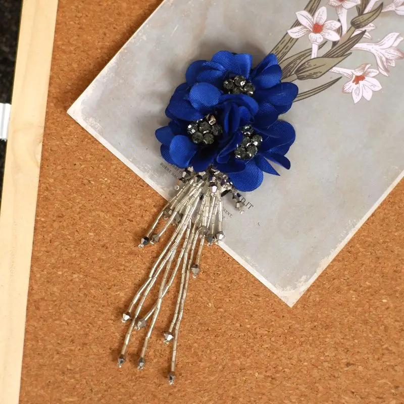 2 шт. тканевые наклейки с бисером ручной работы значок аксессуары для одежды