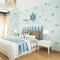 paysota blue mediterranean vertical wallpaper children room bedroom boys girls environmental protection 3d cartoon wall paper r