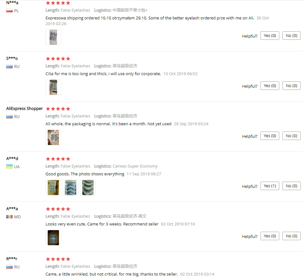 5 пар/набор 3D из меха норки накладные ресницы тонкими макияж ручной работы густые