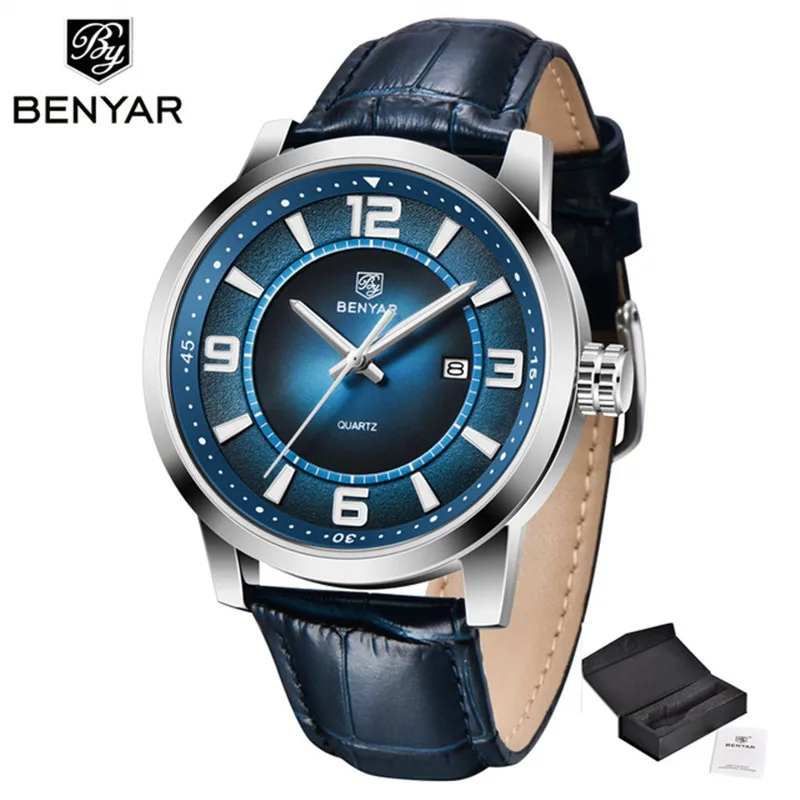 

Benyar 2021 новые мужские кварцевые часы, мужские модные часы, мужские роскошные часы, мужские деловые водонепроницаемые мужские часы, механичес...