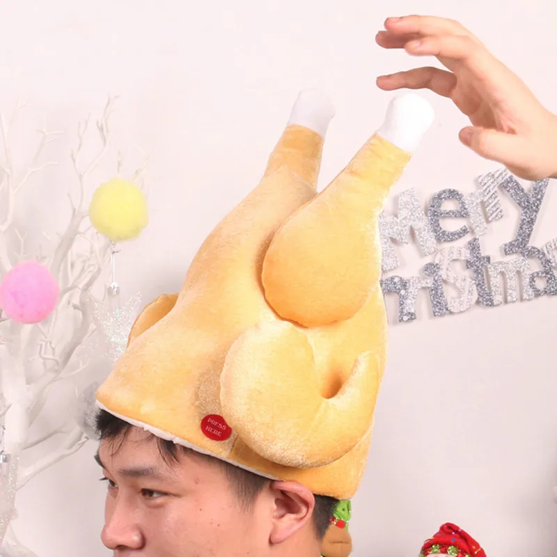 Рождественская электрическая шапка с ушами индейки/оленя игрушка подарок