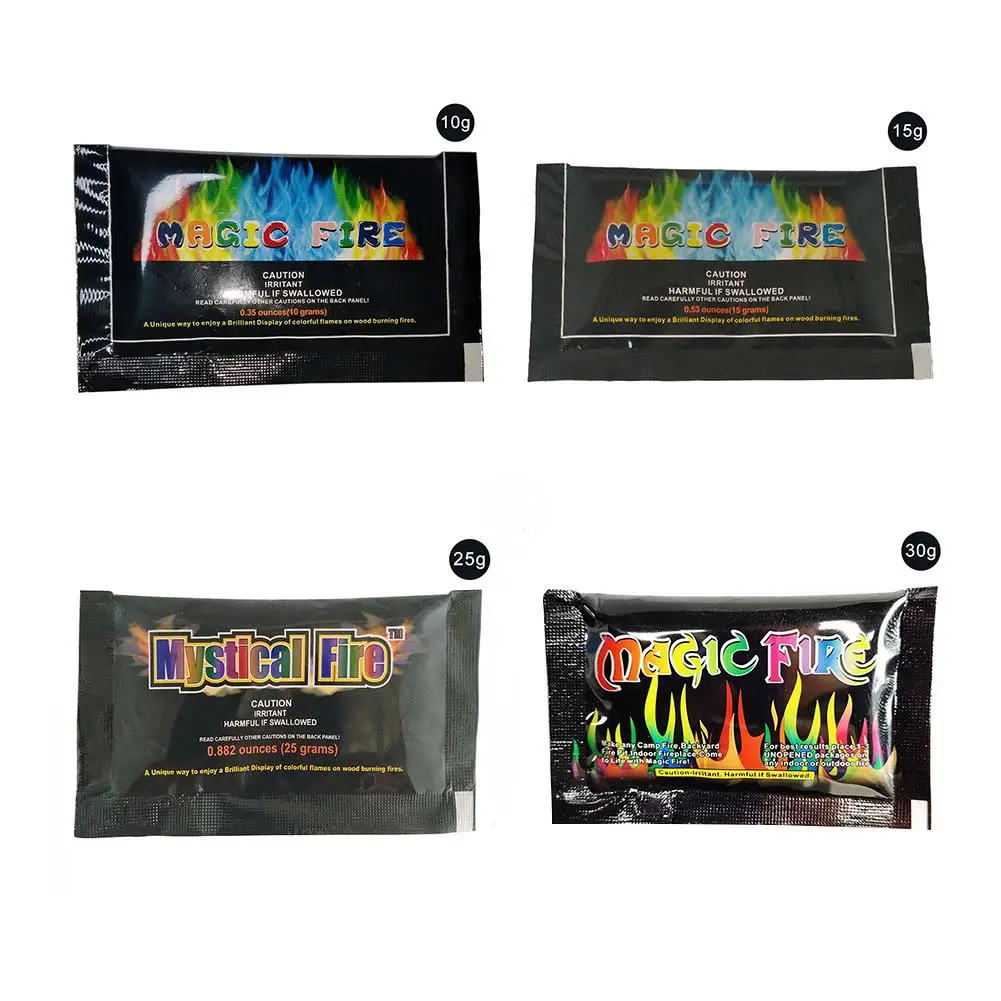 10 шт цвет пламени порошок версия Волшебные трюки для магов Мистический Огонь