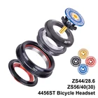 4456ST внутренняя гарнитура для велосипеда 45 градусов ZS44 ZS56 MTB Безрезьбовой герметичный подшипник 44 мм 56 мм конический прямой вилочный стержень