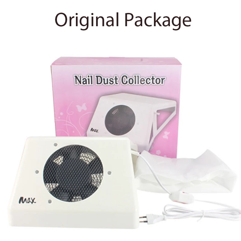 

65W Nail Dust Vacuum Cleaner with Extractor Fan for Manicure No Leaking Dust Bag Strong Suction Mill for Manicure Nail machine