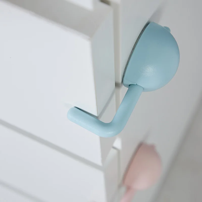 Cerradura de seguridad para ni&ntilde;os, cerrojo de protecci&oacute;n para puerta de seguridad infantil, gabinete antipellizco, puerta corredera de beb&eacute;, cerrojo de pl&aacute;stico, 3 uds.-0