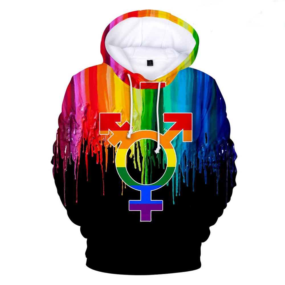 

New LGBT 3D Hoodie Sweatshirt Men/Women Oversized Harajuku Casual Sweatshirts Hip Hop Pullovers LGBT Love Hoodies Clothes