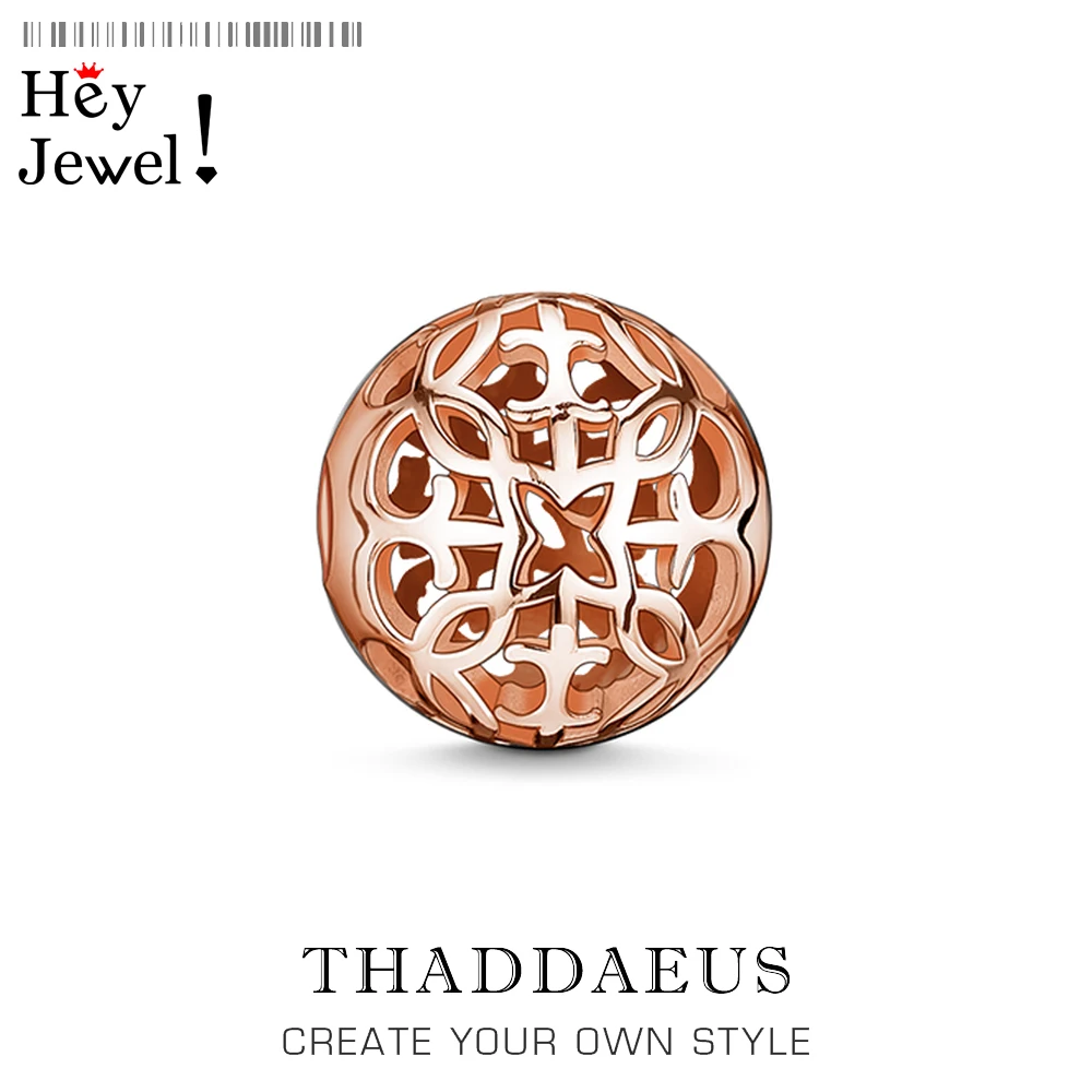 Украшение из розового золота с бусинами подходит для браслетов и ожерелий новые