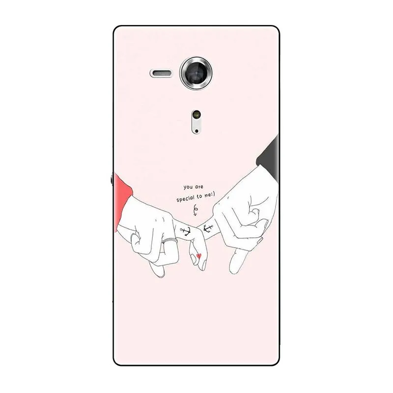 A185 Мягкие чехлы для sony Xperia SP M35 M35h M35C C5303 C5306 C5302 чехол с принтом(розы); волк милый чехол-крышка с узорами чехол для телефона чехол Fundas Para - Цвет: A185