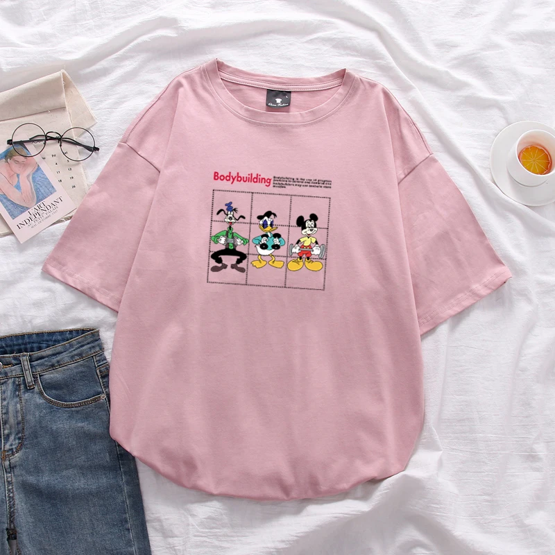 Женская длинная футболка из 2020 хлопка с коротким рукавом топ унисекс модная