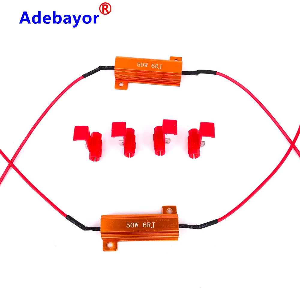 2 шт. 50 Вт Предохранитель 6 Ом светодиодный ная лампочсветильник сигнал поворота