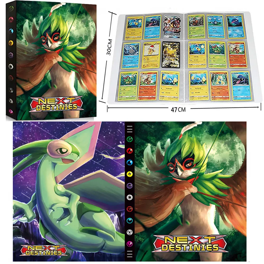 

New Pokemon Card Album Book Cartoon 9 Pocket 432Pcs Playing Game Card Collection Map Holder Folder Loaded List Kids Toy Gift