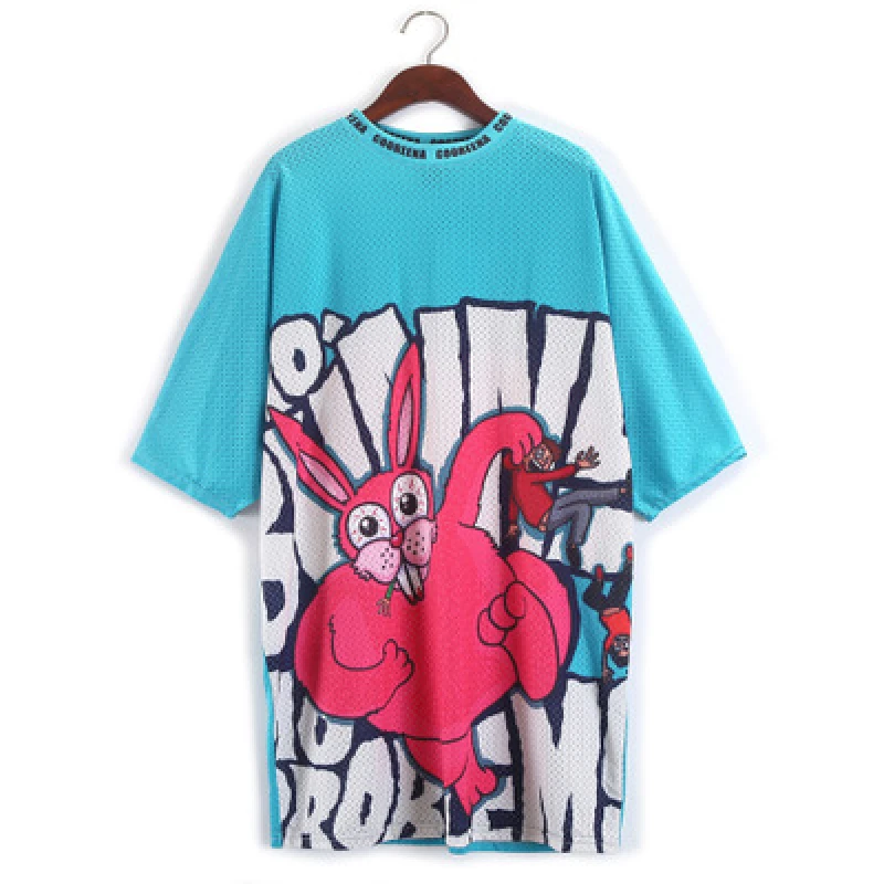 Футболка женская с принтом в стиле хип хоп Модный повседневный Свободный Топ